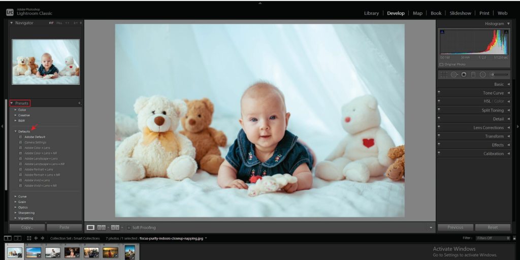 How To Edit Newborn Photos in Adobe Lightroom