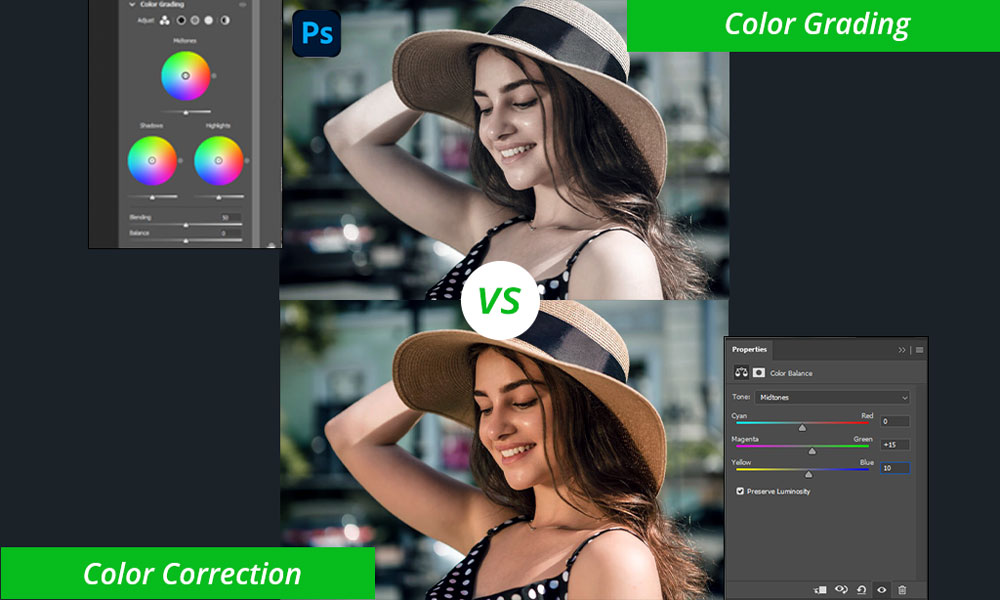 Color Grading VS Color Correction In Photoshop