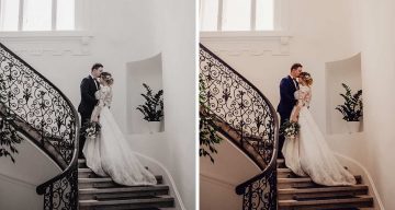 editing wedding photos