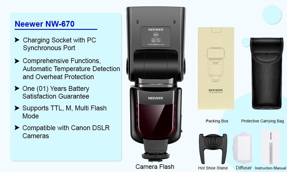 Neewer NW-670 [TTL Flash with LCD Display]