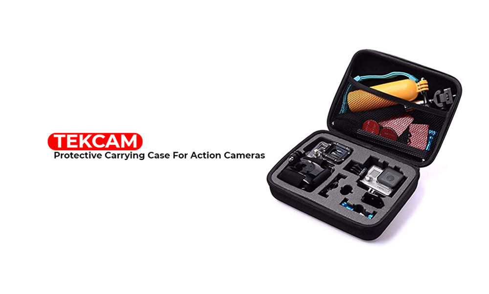 TEKCAM Protective Carrying Case For Action Cameras