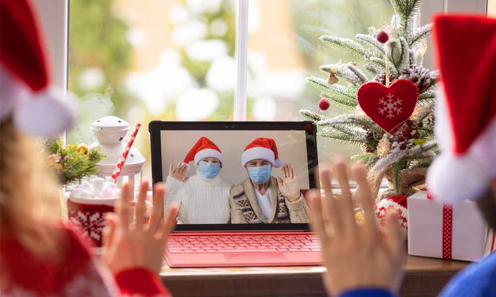 Christmas Photo Ideas at Home - Videocall Screenshots