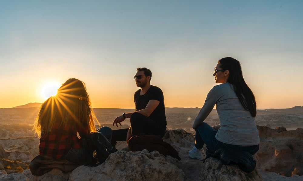 Watching the Sunset Shot