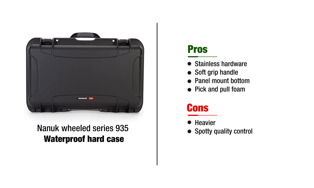 Nanuk wheeled series 935 waterproof hard case