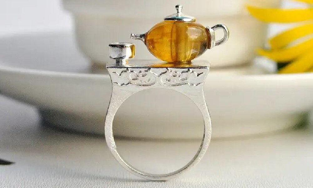 Sterling-Silver-Amber-Teapot-Ring