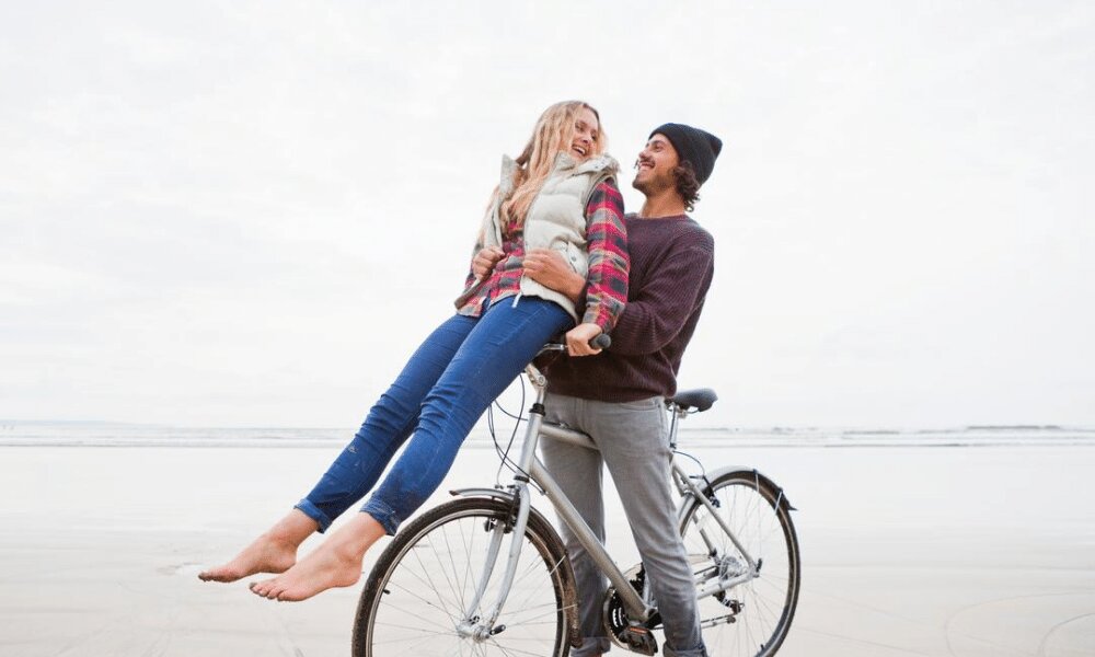 Romantic Wedding Photoshoot with a Motorcycle