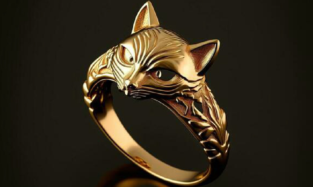 Vintage-cat-ring