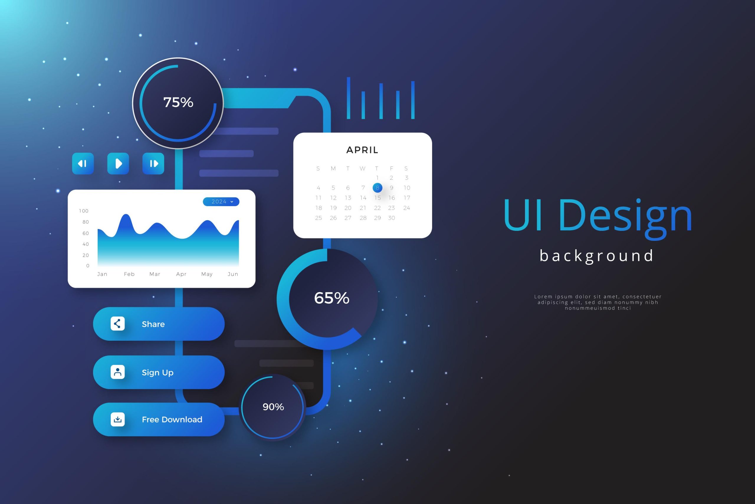 User interface graphic design